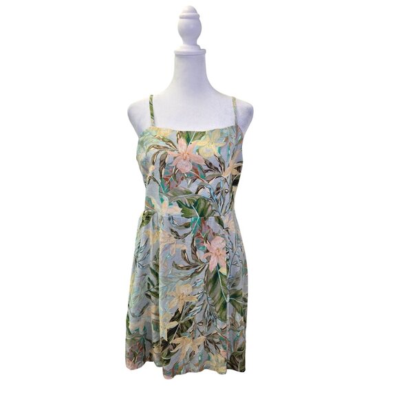 NWT Show Me Your MuMu Floral Lauren Tie Mini Dress Size Large - Picture 1 of 10